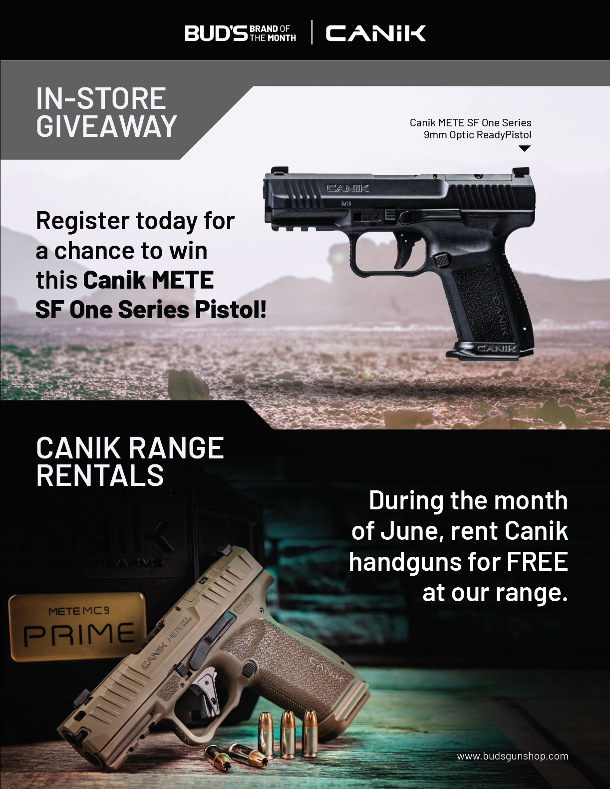 Canik is Bud's Brand of the Month